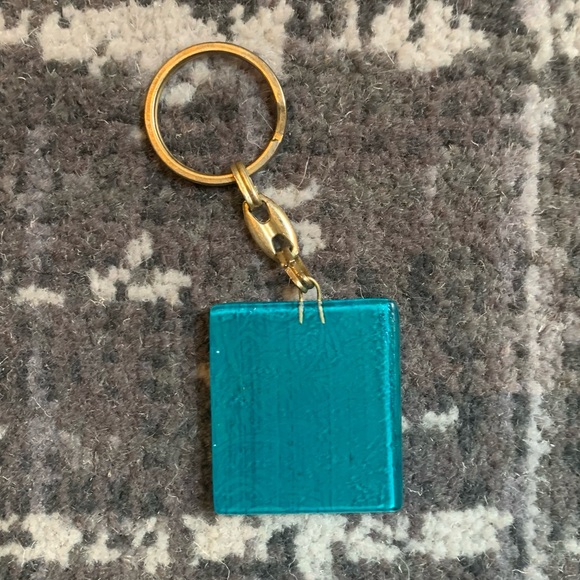 VINTAGE SUNNI ISLAMIC POETRY ARABIC GLASS KEYCHAIN - Picture 3 of 4